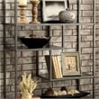 Bowery Hill Industrial Metal 6-Shelf Bookcase in Powder Coated Gray