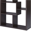 Bowery Hill 10-Shelf Contemporary MDF/Wood Veneer Bookcase in Walnut