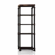 Bowery Hill Metal 4-Piece Entertainment Center in Black Finish