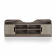 Bowery Hill Rustic Wood 72-Inch TV Stand in Chestnut Brown Finish