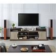 Bowery Hill Rustic Wood 72-Inch TV Stand in Chestnut Brown Finish