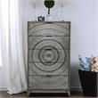 Bowery Hill Transitional Wood 5-Drawer Chest in Antique Gray