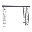 Bowery Hill Modern Metal Console Table in Black and Chrome Finish