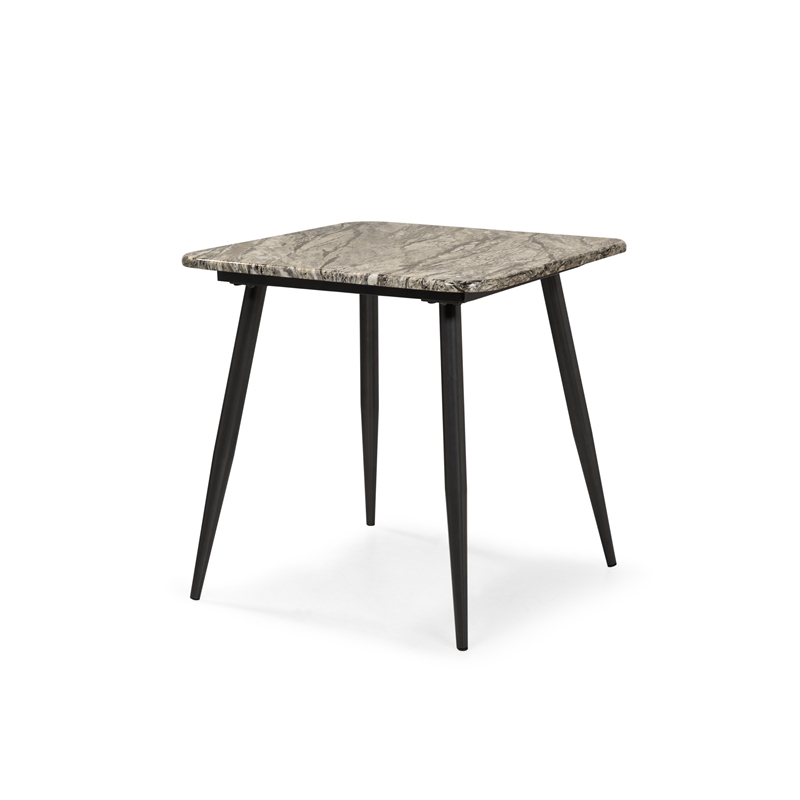 Bowery Hill Mid-Century Wood 3-Piece Coffee Table Set in Gray Finish