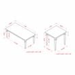 Bowery Hill Wood 3-Piece Coffee Table Set in Antique White Finish