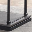 Bowery Hill Wood 1-Shelf Coffee Table in Antique Gray Finish