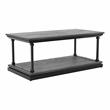 Bowery Hill Wood 2-Piece Coffee Table Set in Antique Gray Finish