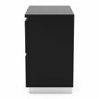 Bowery Hill Contemporary Wood Nightstand in Black (Set of 2)