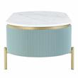 Bowery Hill Contemporary Wood 1-Drawer Coffee Table in Green