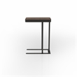 Bowery Hill Industrial Metal Adjustable Side Table in Sand Black