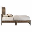 Bowery Hill Farmhouse Chipboard with Paper/MDF Wood Full Panel Bed in Walnut