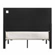 Bowery Hill Farmhouse Chipboard with Paper/MDF Wood Full Panel Bed in Walnut