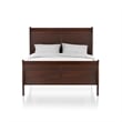 Bowery Hill Transitional Solid Wood King Sleigh Bed in Cherry