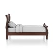 Bowery Hill Transitional Solid Wood King Sleigh Bed in Cherry