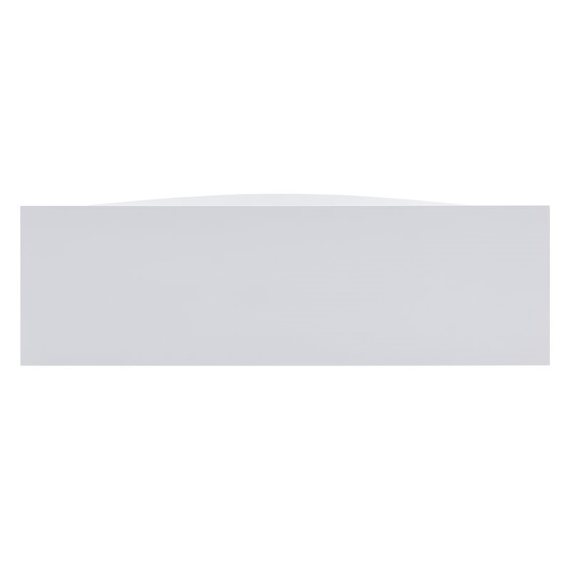 Bowery Hill Faux Stone Electric Fireplace TV Stand in White Finish