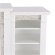 Bowery Hill Traditional Engineered Wood Electric Fireplace in White