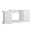 Bowery Hill Traditional Engineered Wood Electric Fireplace in White