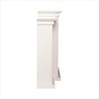 Bowery Hill Traditional Wood Electric Fireplace with Bookcases in Ivory