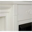 Bowery Hill Traditional Wood Electric Fireplace with Bookcases in Ivory
