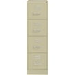 Bowery Hill 4 Drawers Vertical Beige Metal Filing Cabinet Pre-assembled