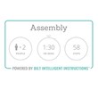 Bowery Hill Contmeporary 6 Drawer Double Dresser in Black Woodgrain