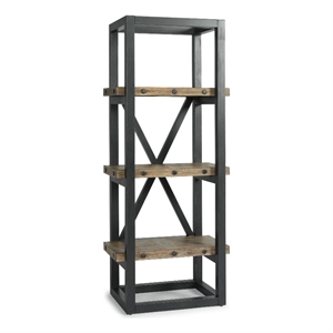 Bowery Hill Side Pier made from Solid Light Brown Acacia Wood