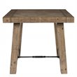 Bowery Hill Reclaimed Pine End Table in Weathered Gray Finish