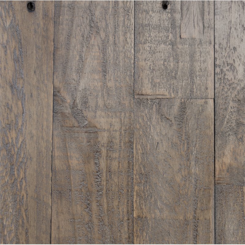 Bowery Hill Reclaimed Pine End Table in Weathered Gray Finish