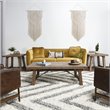 Bowery Hill Reclaimed Pine End Table in Weathered Gray Finish