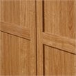 Bowery Hill Engineered Wood Wardrobe Armoire w/Hanging Rod in Highland Oak