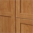 Bowery Hill Engineered Wood Wardrobe Armoire w/Hanging Rod in Highland Oak