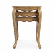Bowery Hill Traditional Wooden Set of 3 Nesting Tables - Beige