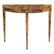 Bowery Hill Mid-Century Wooden Traditional Burl Console Table - Brown