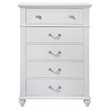 Bowery Hill Modern styled Engineered Wood Chest in White Finish