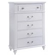 Bowery Hill Modern styled Engineered Wood Chest in White Finish