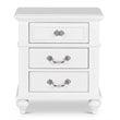 Bowery Hill Modern Leather White 7 Piece Full Platform Bedroom Set