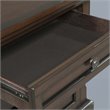 Bowery Hill Modern styled Metal Brown Finish Nightstand with USB