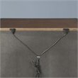 Bowery Hill Modern styled Metal Brown Finish Nightstand with USB