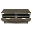Bowery Hill Transitional Wood Brown Finish Six Drawer Dresser