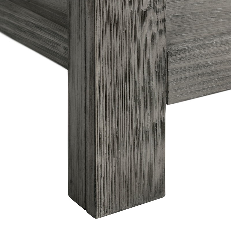 Bowery Hill Transitional Wood Gray Queen Panel 4PC Bedroom Set