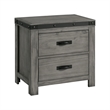 Bowery Hill Transitional Wood Gray Queen Panel 4PC Bedroom Set