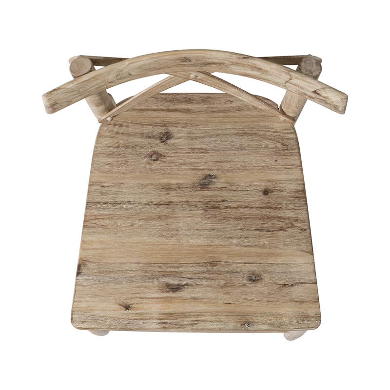 Bowery Hill Transitional Wood Brown Round Counter Height 5PC Dining Set