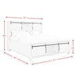 Bowery Hill Farmhouse Wood White Finish King Platform Storage Bed