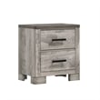 Bowery Hill Transitional Wood Gray King Panel 5PC Bedroom Set