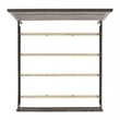 Bowery Hill Transitional Wood Gray King Panel 5PC Bedroom Set
