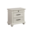 Bowery Hill Wood White Queen Platform Storage 4PC Bedroom Set