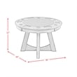 Bowery Hill Modern Wood Gray Finish Round Game Table with Inset Cup Holders
