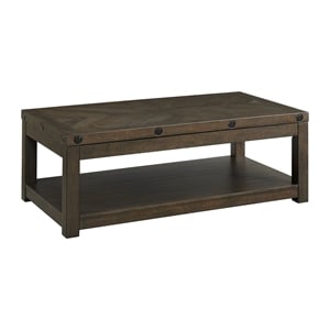 Bowery Hill Transitional Wood Gray Finish Coffee Table with Lift Top