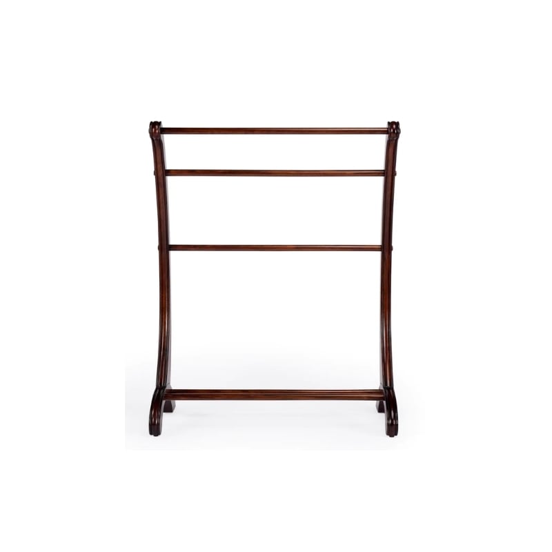 Bowery Hill Wood Brown Blanket Stand Rectangular 28