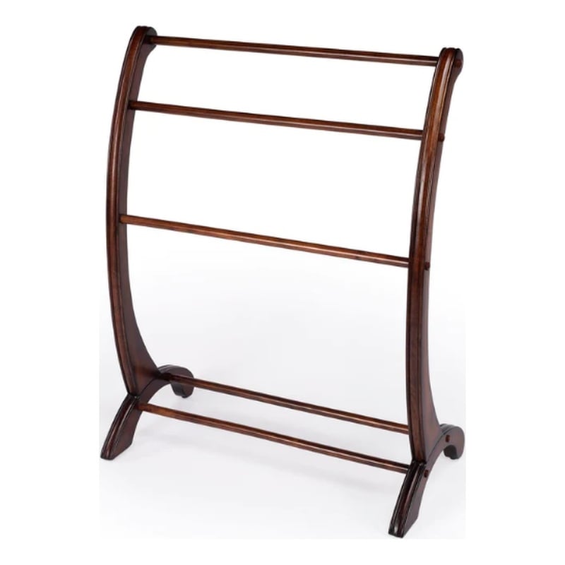 Bowery Hill Wood Brown Blanket Stand Rectangular 28